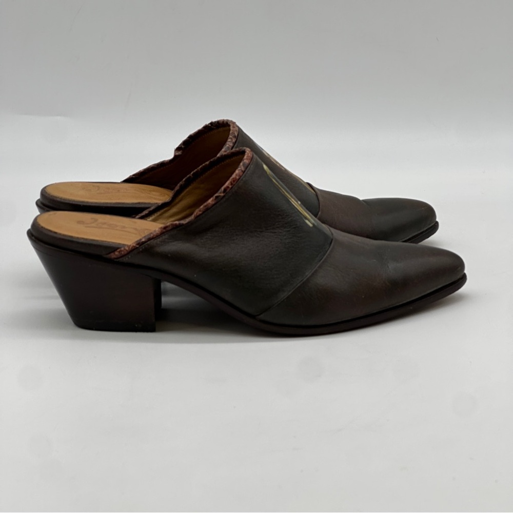 Icon Leather Mules. Size 7.5